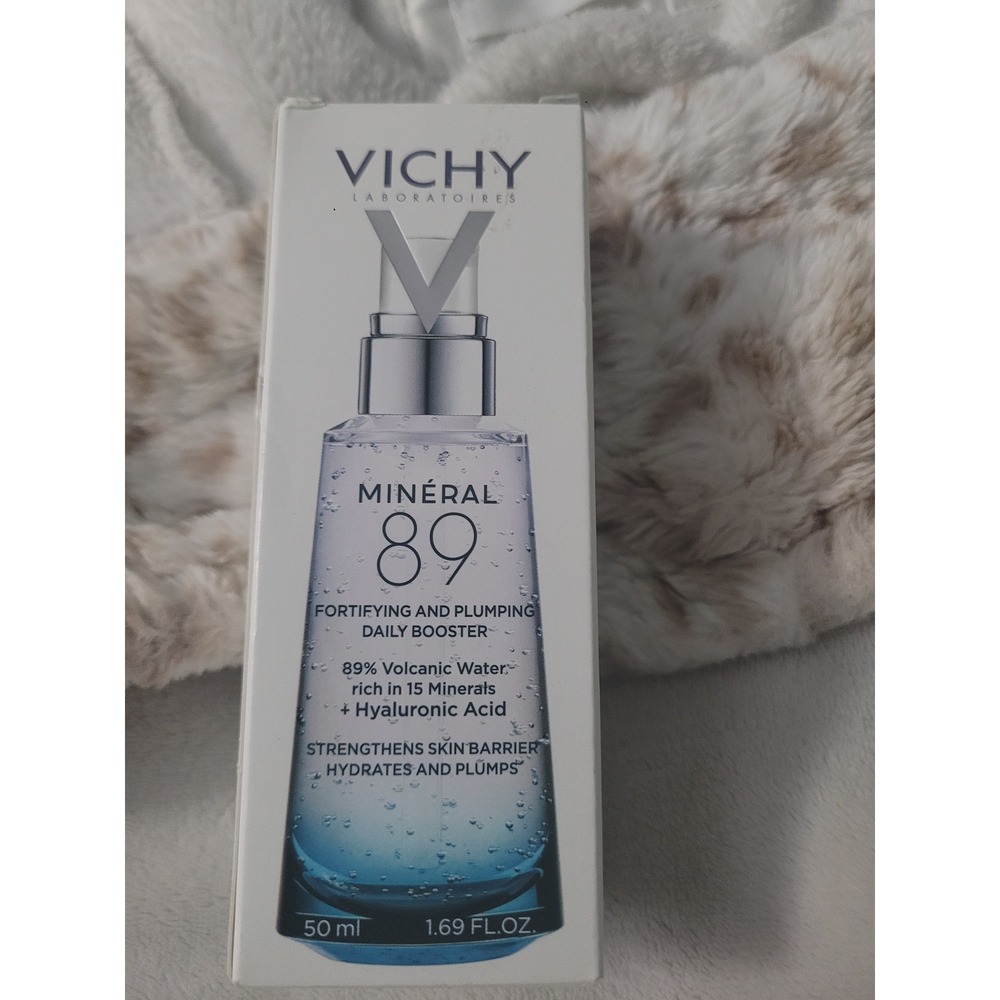 Vichy Mineral 89 Hyaluronic Acid Face Serum 50ml Plumping Daily Booster New